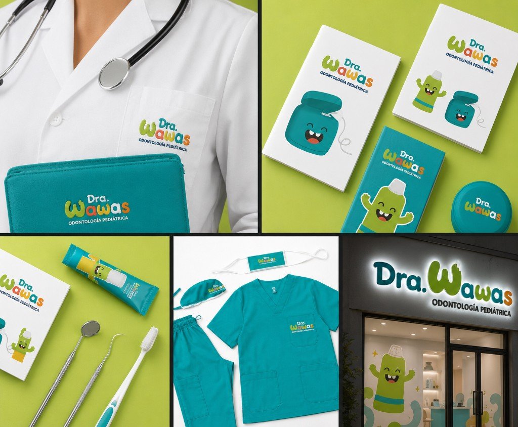 Dra. Wawas Odontología Pediátrica — branding Farum