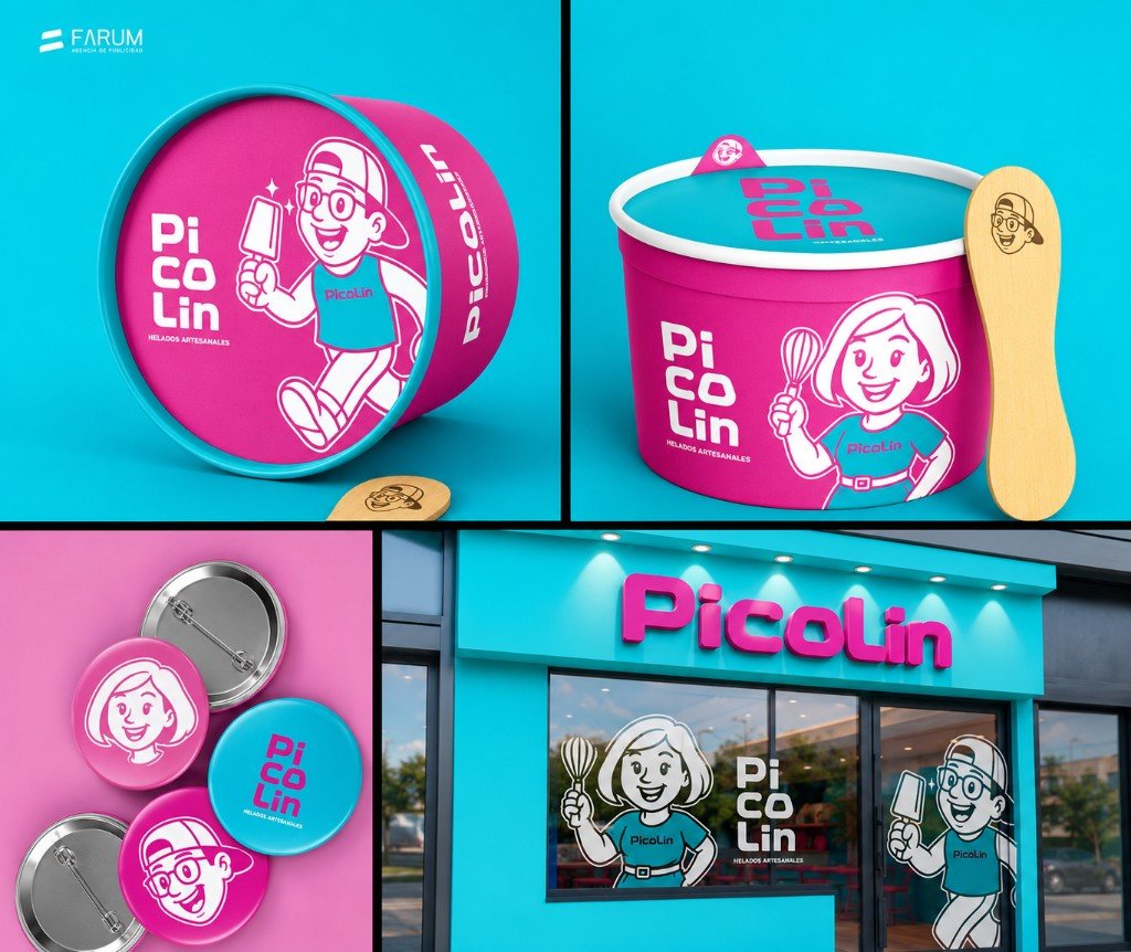 Picolín Helados Artesanales — branding Farum
