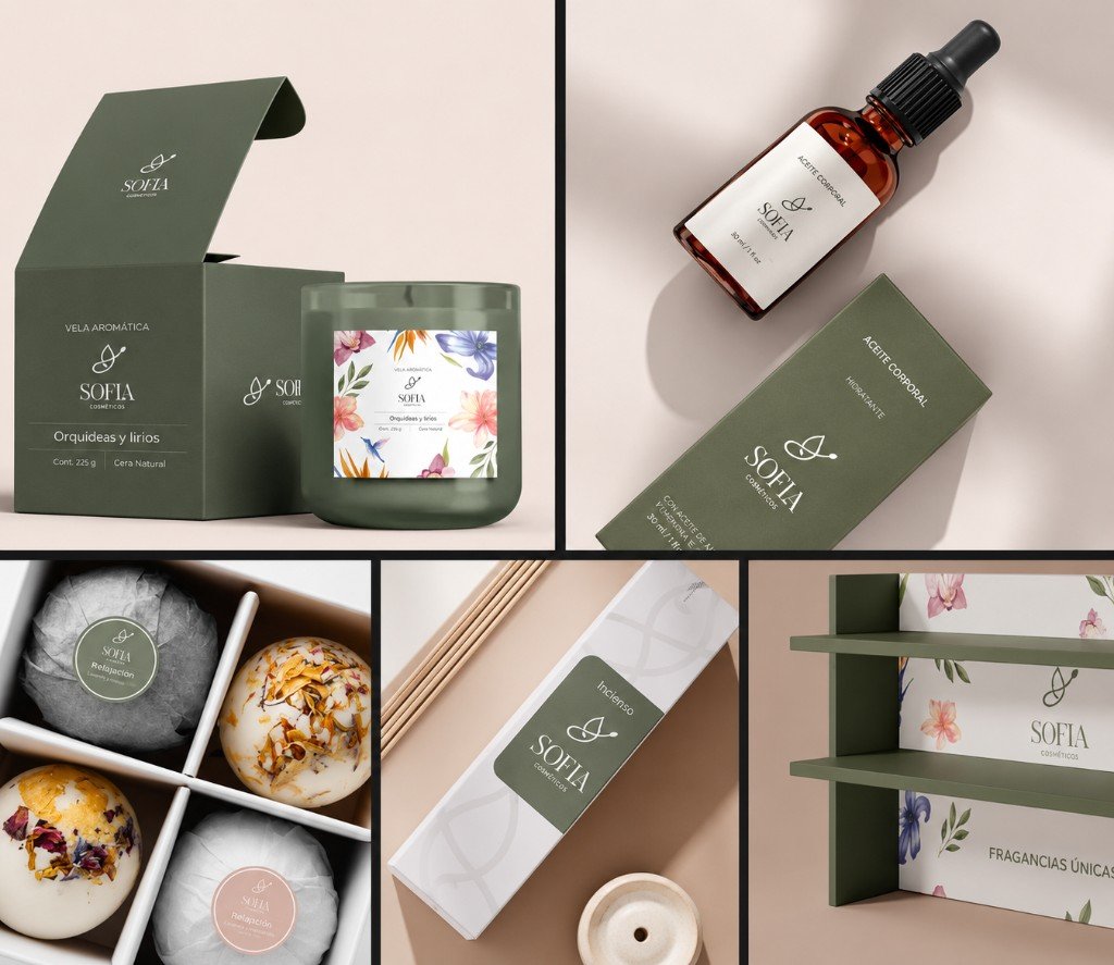 Sofía Cosméticos — branding Farum